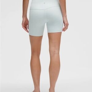 Lululemon light blue align biker shorts